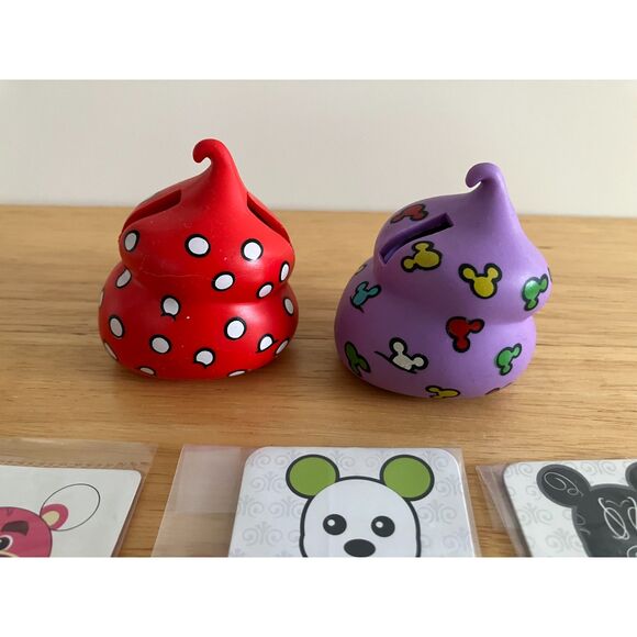 Disney Vinylmation Lot of 6 Cards & 2 Cupcake Hat Accessories - Picture 2 of 3